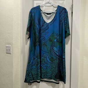 Women’s 3X Peacock Tunic